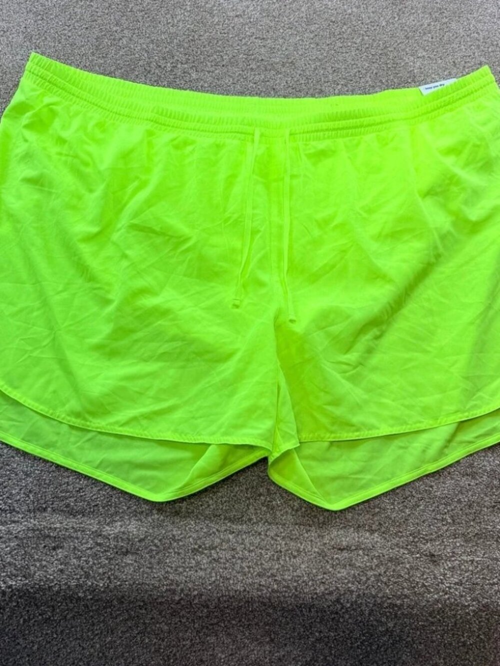 Old Navy Active Go-Dry Mid-Rise 3" Inseam Shorts Neon Yellow Womens 4X NEW